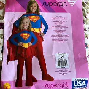 Supergirl Halloween Costume. Woke once. Come with cape and belt.